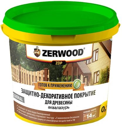 Антисептик Zerwood ZDP Аквалазурь, тик, 0.9 кг купить в СОМ