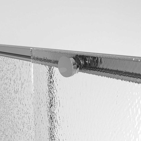 Дверь душевая Niagara Nova NG-65-10CH, 100 х195 мм, стекло шиншила 5 мм, профиль хром, в нишу купить в СОМ