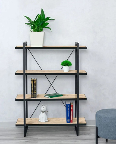 Стеллаж Laksi Лофт 800х1060х310мм дуб ирландский купить в СОМ