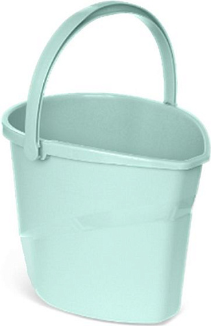Ведро 12л со сливом мятное Praktische Home купить в СОМ