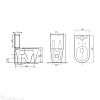 Унитаз-компакт Comforty CF41363C, безободковый, дюропласт, микролифт купить в СОМ