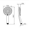 Лейка для душа Iddis Optima Home OPH3FMGi18, золото матовое купить в СОМ