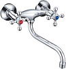 Смеситель для мойки Frap 4608, двухвентильный, настенный купить в СОМ
