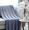 Плед Home Jalon Соты 200х220 сине-серый купить в СОМ