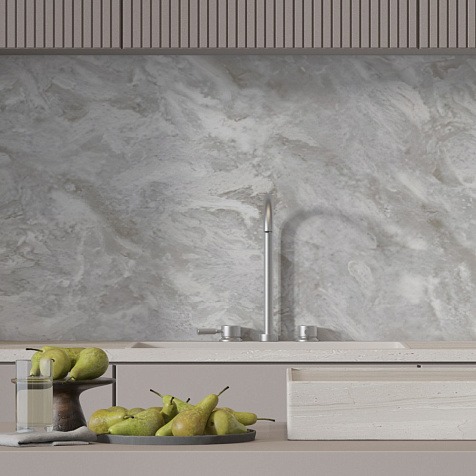 Фартук кухонный АБС Базис, Сантьяго бежевый, 3000х600х0,75 мм купить в СОМ