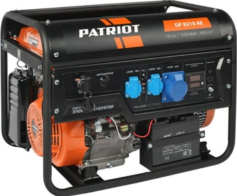 Генератор бензиновый PATRIOT GP 8210AE, 7500Вт купить в СОМ