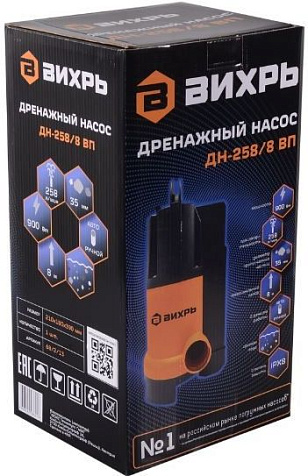 Насос дренажный ВИХРЬ ДН-258/8 ВП купить в СОМ