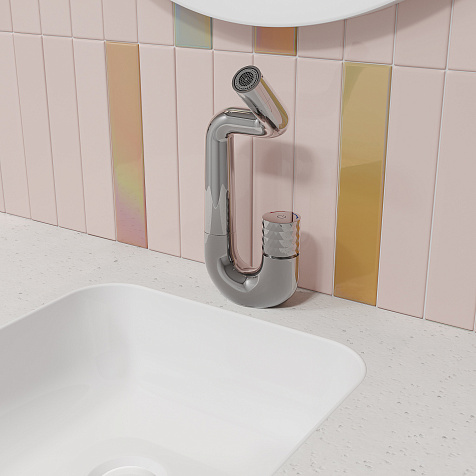Смеситель для раковины Iddis Twist TWISBBTi01, лаутнь, хром купить в СОМ