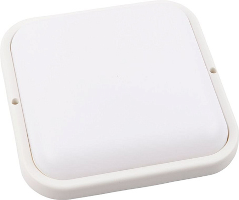 Светильник светод. влагозащ. ЖКХ Volpe ULW-Q229 24W 2160lm 4000K  квадрат/белый 190x190x37 IP65 купить в СОМ