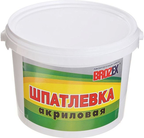 Шпаклевка акриловая Brozex, 5 кг купить в СОМ