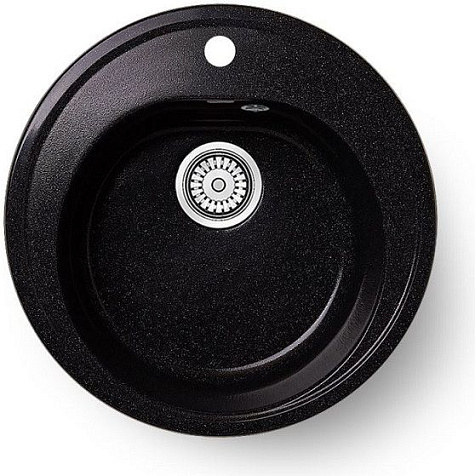 Мойка каменная Agata AG7C1, 500 х180 мм, врезная, черный купить в СОМ